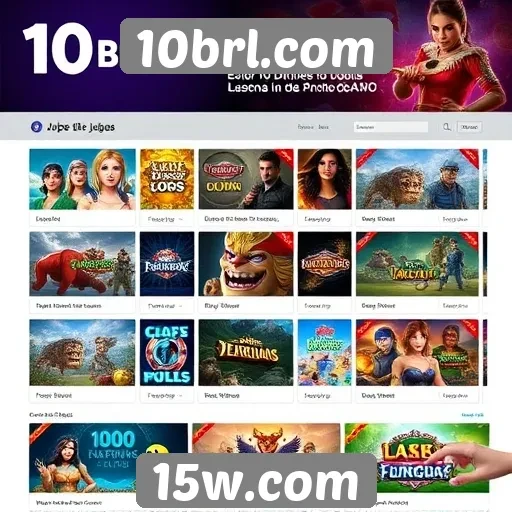 Análise das opções de jogos no site 10brl.com